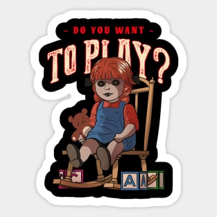 Do you want to play? Sticker